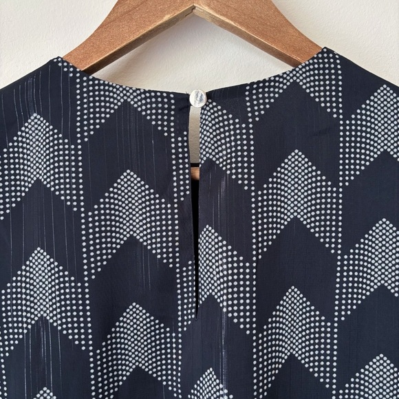 Ted Baker Mowenna Ruffle Blouse 2 Medium Black - Picture 7 of 10